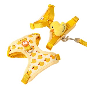 Set tali kekang dapat disesuaikan hewan peliharaan nilon, desain bebek lucu Per kalung anjing dan <span class=keywords><strong>Harness</strong></span> - Product Image 5