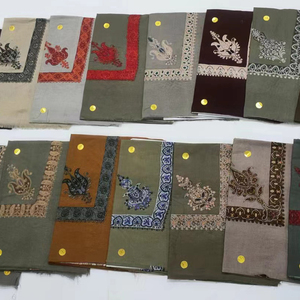 Lana <span class=keywords><strong>Yeman</strong></span> Arabia Saudita hombres bordado Shemagh Omani Masar oración Keffiyeh Bandana bufanda acrílico chal 50x50 pulgadas mezcla de colores - Product Image 5