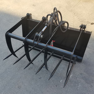 Fourche de fixation compacte pour chargeuse sur chenilles Mini <span class=keywords><strong>Skid</strong></span> <span class=keywords><strong>Steer</strong></span> Grappin Grass Fork Grappin <span class=keywords><strong>Root</strong></span> Râteau - Product Image 1