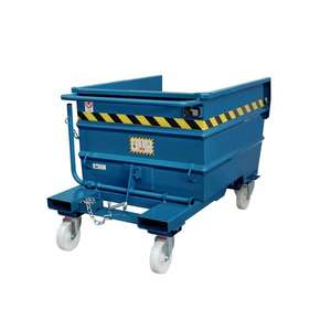 SALL - SMHLT1000B Bennes basculantes multi-usages en acier, bleu-EAN 662641929418 MATERIAL HANDLING - Product Image 2