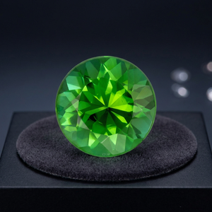 Vente en gros de 2.75mm de diopside de chrome naturel taillé de qualité fine à facettes en vrac certifié IGI chrome russe de haute qualité - Product Image 3