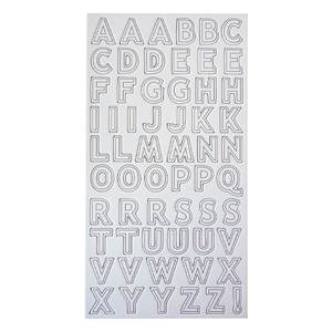 DIYカラフルな紙チップボードダイカットレタービンテージステッカー子供用アルファベット - Product Image 4