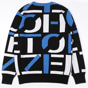 Biểu Tượng Tùy Chỉnh OEM & ODM Jacquard Dài Tay Áo Dệt Kim Người Đàn Ông Áo Thun Áo Len Cơ Bản Hàng Dệt Kim Thời Trang Dệt Kim Áo Len Người Đàn Ông - Product Image 2