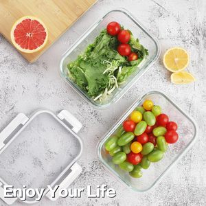 Hot Sales Eco-Friendly Microwave Safe Dishwasher Glass Food Container Leakproof Bento <b>Lunch</b> <b>Box</b> Fresh-Keeping Multifunction Back - Product Image 2
