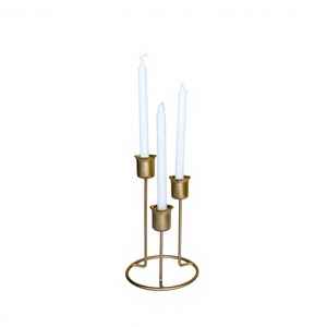 Candelabro Clásico de Hierro Hecho a Mano, Duradero, para Decoración del Hogar, Bodas, San Valentín, Mesa de Comedor, Sala de Estar - Product Image 1