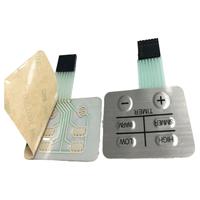 Kustom desain tombol tekan sakelar membran polydome keypad membran dengan 3M300LSE perekat untuk aplikasi elektronik