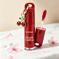 Vente en gros de gloss à lèvres en forme de cerise SIYIPING, longue tenue, hydratant, non collant, rouge à lèvres liquide, maquillage