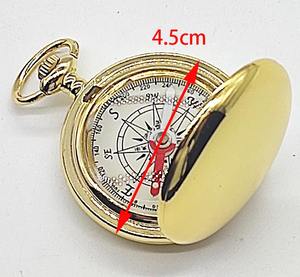 ポップアップ蓋付きコンパス、アンティークコンパス懐中時計、蓋付きゴールデンコンパス - Product Image 4