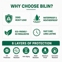 Colle liquide BILIN 300ml haute adhérence sans clouage, adhésif robuste et écologique pour panneaux WPC et travaux de menuiserie
