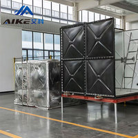 Réservoir d'eau potable de qualité alimentaire Aike 10000 litres, réservoir de stockage d'eau modulaire en acier inoxydable
