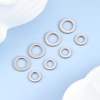 Disques d'espacement ronds en acier inoxydable pour la fabrication de bijoux DIY, accessoires simples en forme de cercle pour l'assemblage de colliers et de bracelets
