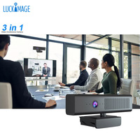 Cámara web USB 1080P con micrófono y altavoz integrados y cubierta de privacidad para trabajo remoto y clases en línea