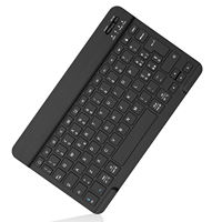 Keyboard Nirkabel Slim 128 Tombol Portabel Mini Isi Ulang untuk Tablet Smartphone Perangkat Seluler