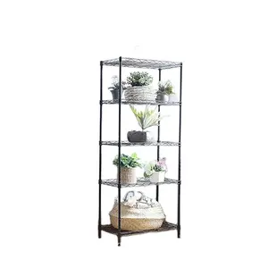 Customized Wholesale GuanRiver clothes rack with wheels wire grid storage shelves cube storage wire hang roof shelves