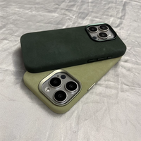 Coque de Téléphone Leyi Personnalisée Antichoc en Cuir PU à Couverture Intégrale avec Fermeture Magnétique en Tissu pour iPhone 16 Pro Max