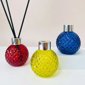 Neue Form Aroma-Glas-Diffusorflaschen Luxuriöse Schilf-Diffusor-Glasflasche