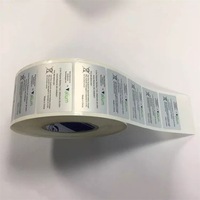 Étiquette imprimée auto-adhésive imperméable personnalisée, autocollant de bouteille en plastique de soins de la peau cosmétique résistant à l'eau