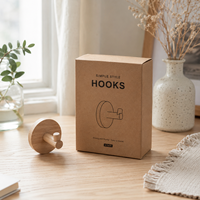 Boîte d'emballage cadeau en carton kraft laminé mat écologique recyclable avec logo personnalisé, emballage plat pour bijoux