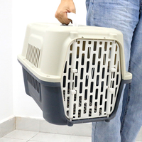 Cage en plastique pour petit chien, transporteur multi-trous respirant avec circulation d'air libre, autres produits pour colliers et laisses pour animaux de compagnie
