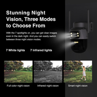 VStarcam BG622DR 6MP Ultra HD Caméra de sécurité extérieure CCTV à énergie solaire Caméra intelligente 4G à double objectif et faible consommation