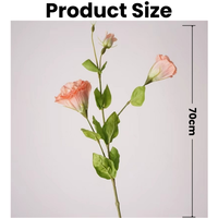 Vente en gros de fleurs d'eustoma/lisianthus en latex de haute qualité, faites à la main, au toucher réel, pour la décoration de la maison, des mariages et de la fête des mères