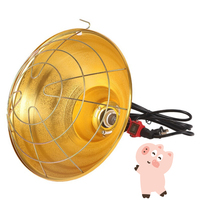 Lampe chauffante infrarouge classique pour élevage de volailles, porcs et bétail, 250W 175W, équipement pour abat-jour de lampe chauffante animale