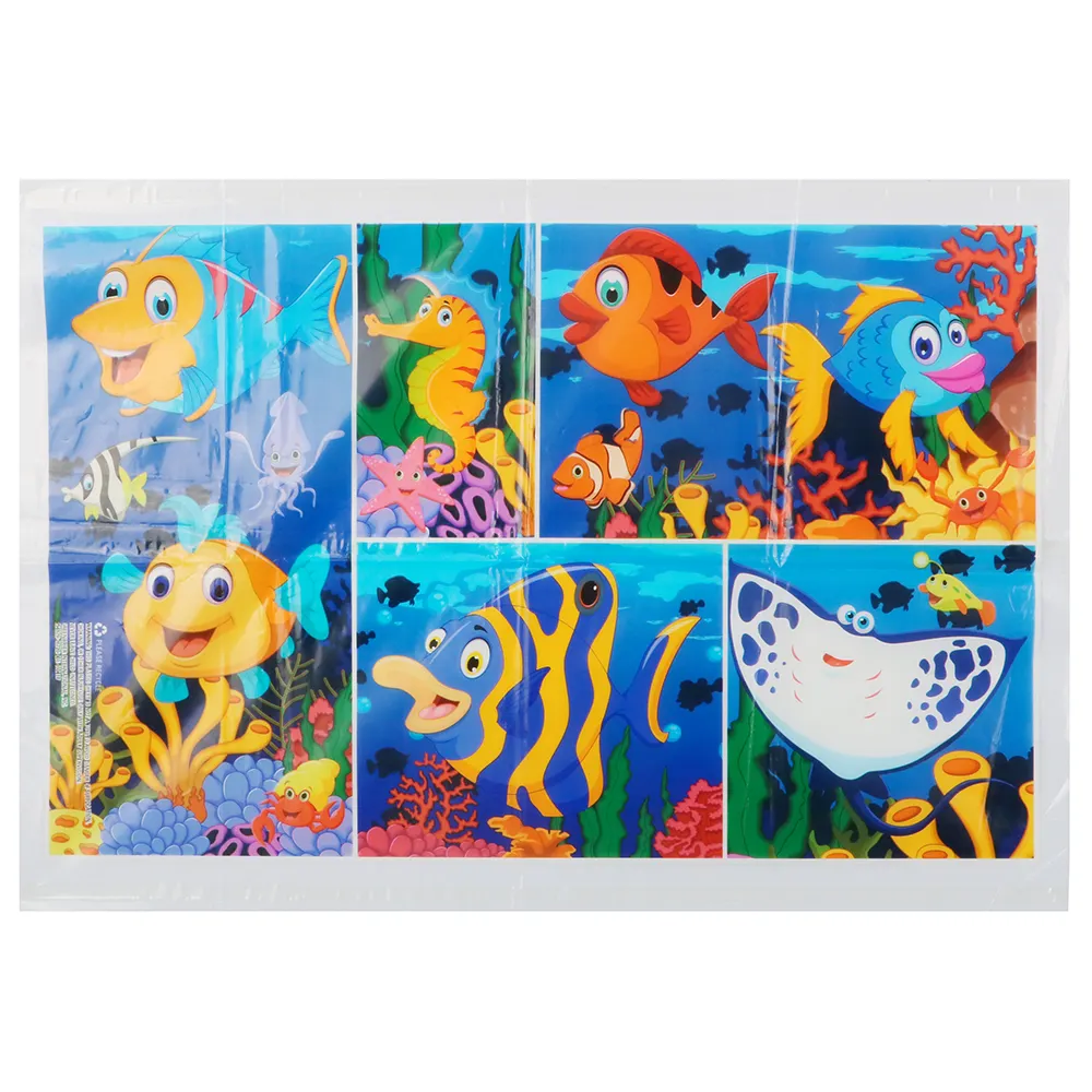 Disposable PE Plastic Table Placemat for Children Dinner Eating Plastic Packaging