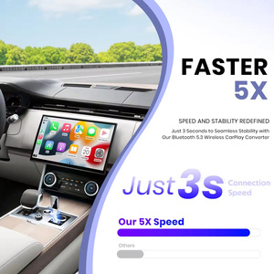 Tốc độ nhanh đa phương tiện ai hộp thông minh 5.8GHz Wifi Kit siêu Carplay <span class=keywords><strong>Adapter</strong></span> Xách Tay USB không dây <span class=keywords><strong>Android</strong></span> tự động cho Apple - Product Image 3