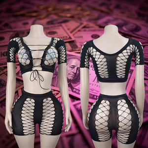 ชุดเต้นสองชิ้นสำหรับผู้หญิงชุดเต้นที่แปลกใหม่แปลกใหม่ - Product Image 1