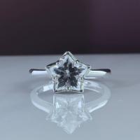Vente en gros d'usine, bague étoile en argent sterling 925 plaqué rhodium avec différentes pierres précieuses naturelles, pour femmes, cadeau, usage quotidien