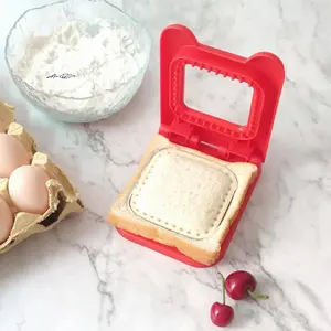 Cortador y sellador de sándwiches, herramienta para cortar sándwiches para niños, cuchilla de acero inoxidable, molde circular para pan tostado - Product Image 4