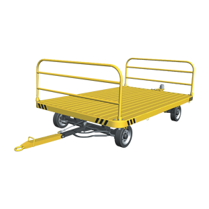 拖拉机牵引小车/机场行李集装箱托盘飞机行李带侧轨