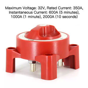 Interrupteur de déconnexion de <span class=keywords><strong>batterie</strong></span> 350A 4 positions pour <span class=keywords><strong>camping</strong></span>-cars bateaux camions | Interrupteur de coupure d'alimentation principal à double <span class=keywords><strong>batterie</strong></span> - Product Image 2
