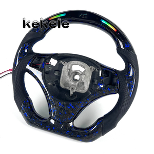Volante LED RPM de Fibra de Carbono Forjado para <span class=keywords><strong>BMW</strong></span> E90 <span class=keywords><strong>E60</strong></span> E61 E62 E63 E64 E88 E92 E91 E93 X3 M3 330i <span class=keywords><strong>330d</strong></span> 335i 318i M3 - Product Image 3