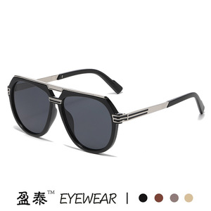 Lunettes de soleil unisexes, monture en plastique et métal, protection UV400, style aviateur - Product Image 5