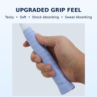 Surpoignées de tennis personnalisées OEM, 60 pièces, fines, lisses, adhérentes, absorbant la transpiration, antidérapantes, pour raquettes de squash et de badminton