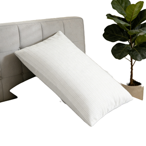 Taie d'oreiller rectangulaire haut de gamme en coton biologique tricoté avec 15 % de fibres d'argent, antistatique et de mise à la terre, pour usage domestique et hôtelier - Product Image 1