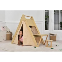 Triangle pliable grimpeur 4 en 1 enfants Playhouse refuge Montessori apprentissage jouer tente enfant en bas âge jouer ensemble enfants meubles avec bureau