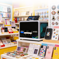 Nouvelle imprimante jet d'encre UV automatique A5 avec écran tactile et Wi-Fi - Imprimante de cartes - Garantie 1 an - Obtenez des souvenirs personnalisés en 3 minutes