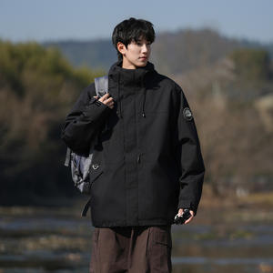 Trois-en-un détachable imperméable à l'eau Soft Shell deux pièces à capuche pour hommes et femmes Camping en plein air randonnée escalade combinaison de <span class=keywords><strong>ski</strong></span> - Product Image 6