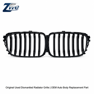 Parrilla Delantera para <span class=keywords><strong>BMW</strong></span> Serie 6 G32 630i 640i, Reemplazo Directo con Pernos, Estilo M Sport, Doble Listón, Negro Brillante, 2017-2023 - Product Image 2