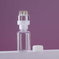 Bouteille PET transparente de 50 ml en gros avec tête applicatrice, conteneur vide rechargeable pour traitement du cuir chevelu