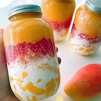 Boissons gazeuses, café, jus, thé, boissons en conserve, 350 ml, 400 ml, 450 ml, 500 ml, bouteilles en plastique PET transparentes avec bouchon à vis, bouteilles de boba