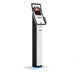 Factory Supply 23.6 Inch Curved Touch Screen Kiosk Smart Kiosk Self Checkout Kiosk - Product Image 1
