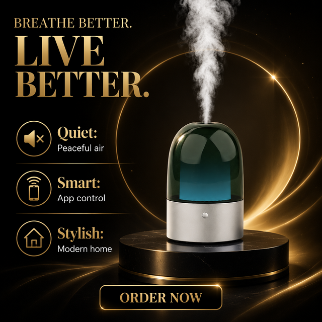 2026 Trending Product Aluminium LED Smart Home Products Bluetooth&Wifi Household Waterless Scent Diffuser