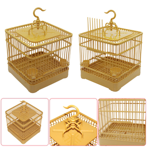 Jaula Cuadrada para Pájaros con Gancho, <span class=keywords><strong>de</strong></span> Plástico, para Peonías, Loros, Estorninos, Pájaros <span class=keywords><strong>de</strong></span> Ojo Blanco, Casa <span class=keywords><strong>de</strong></span> Cría Combinable y Desmontable - Product Image 4
