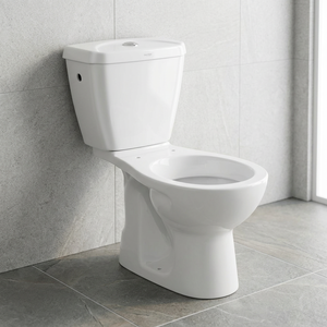 Asiento de inodoro de baño Irani estándar moderno, cubierta de asiento suave de acoplamiento cerrado, trampa S P, portátil sanitario de cerámica de dos piezas - Product Image 3
