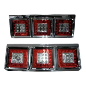 Piezas de Sistema de Iluminación para Camiones de Alta Calidad, Luces Traseras LED Triples Electrochapadas de 24 V, Universales para ISUZU, HINO, NISSAN y FUSO - Product Image 4