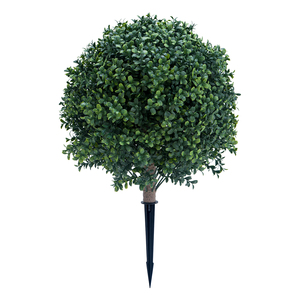 Planta clasificada de resistencia UV de alta calidad con punta en cualquier espacio interior exterior árbol de arbusto de bola de boj Artificial - Product Image 6