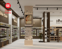 Diseño Interior de Farmacia Personalizado, Góndola de Doble Cara, Exhibidor Vertical para Farmacia, Mueble de Exhibición de Pared para Farmacia